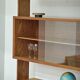 High sideboard, wooden display cabinet by Frantisek Jirak – 1960