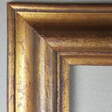 Old frame format 55 / 56 cm x 54 / 55 cm golden table painting gilding