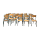 22 former vintage school chairs