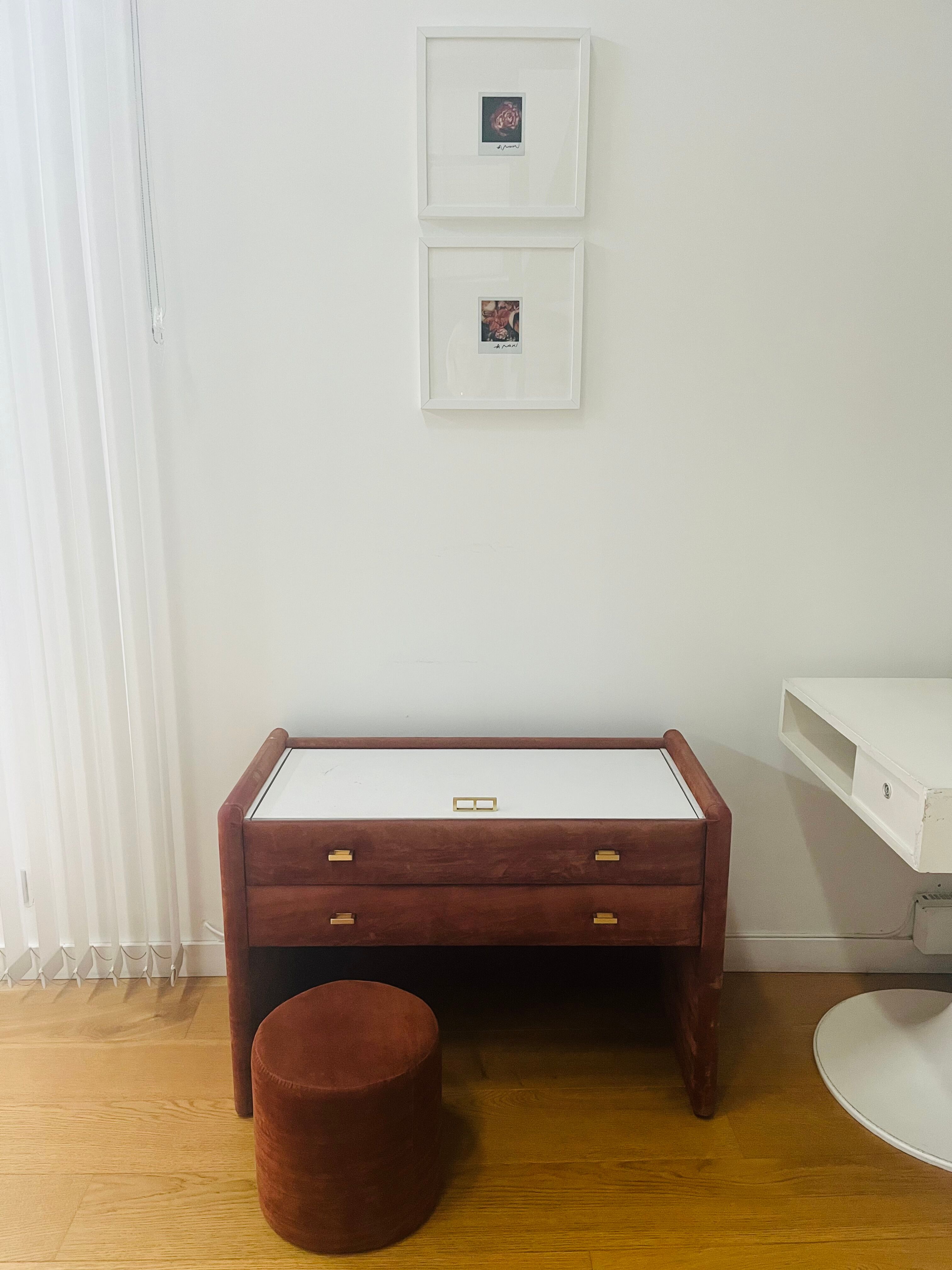 Velvet dressing table from the 70s