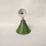 Swan neck enamelled sheet metal wall lights