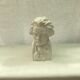 Men's bust in plaster original white
