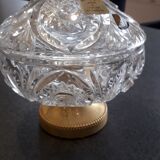 Crystal candy on a golden foot with fine gold