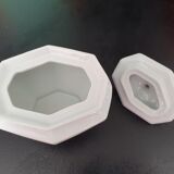 Sucrier en faience blanche