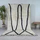 Handmade natural wool rug 250cm x 150cm