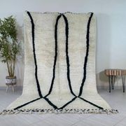 Handmade natural wool rug 250cm x 150cm
