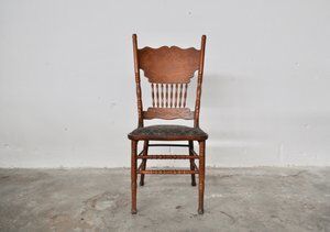 Vintage ash dining chairs, 1920
