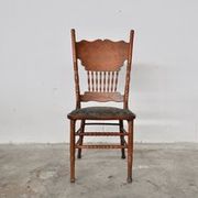 Vintage ash dining chairs, 1920