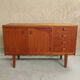 Vintage Scandinavian teak sideboard with desk tablet, 1960s