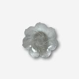 Flower-shaped glass salad bowl