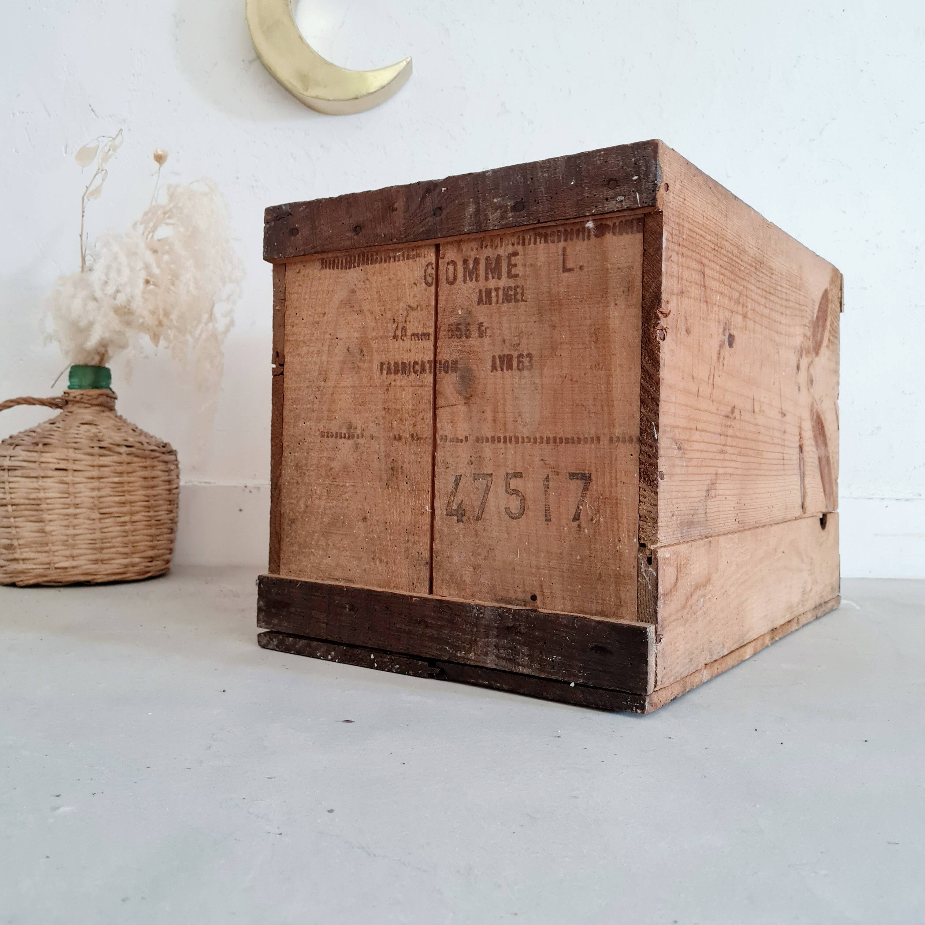 Old wooden box