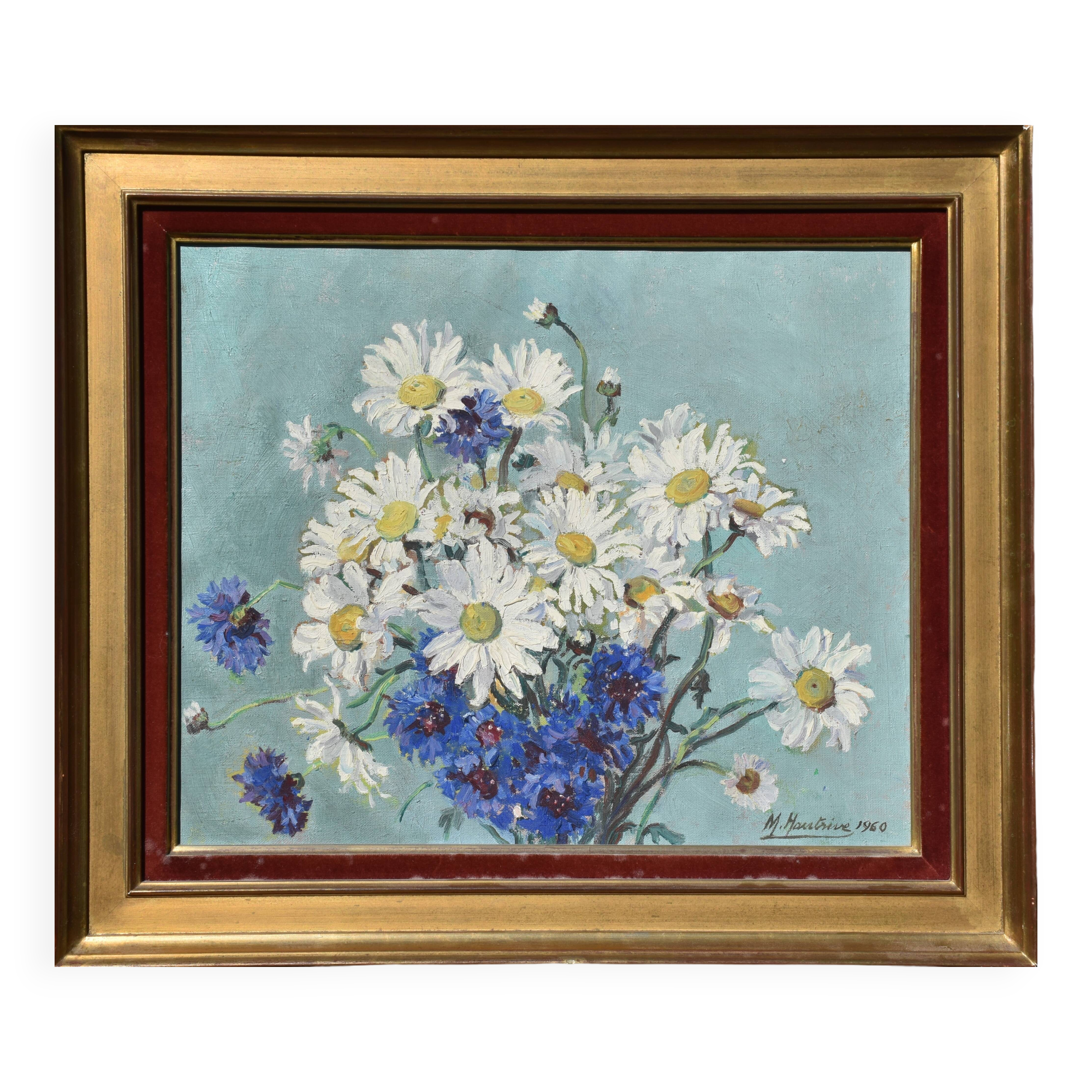Mathilde Hautrive, Daisies and Cornflowers (1960)