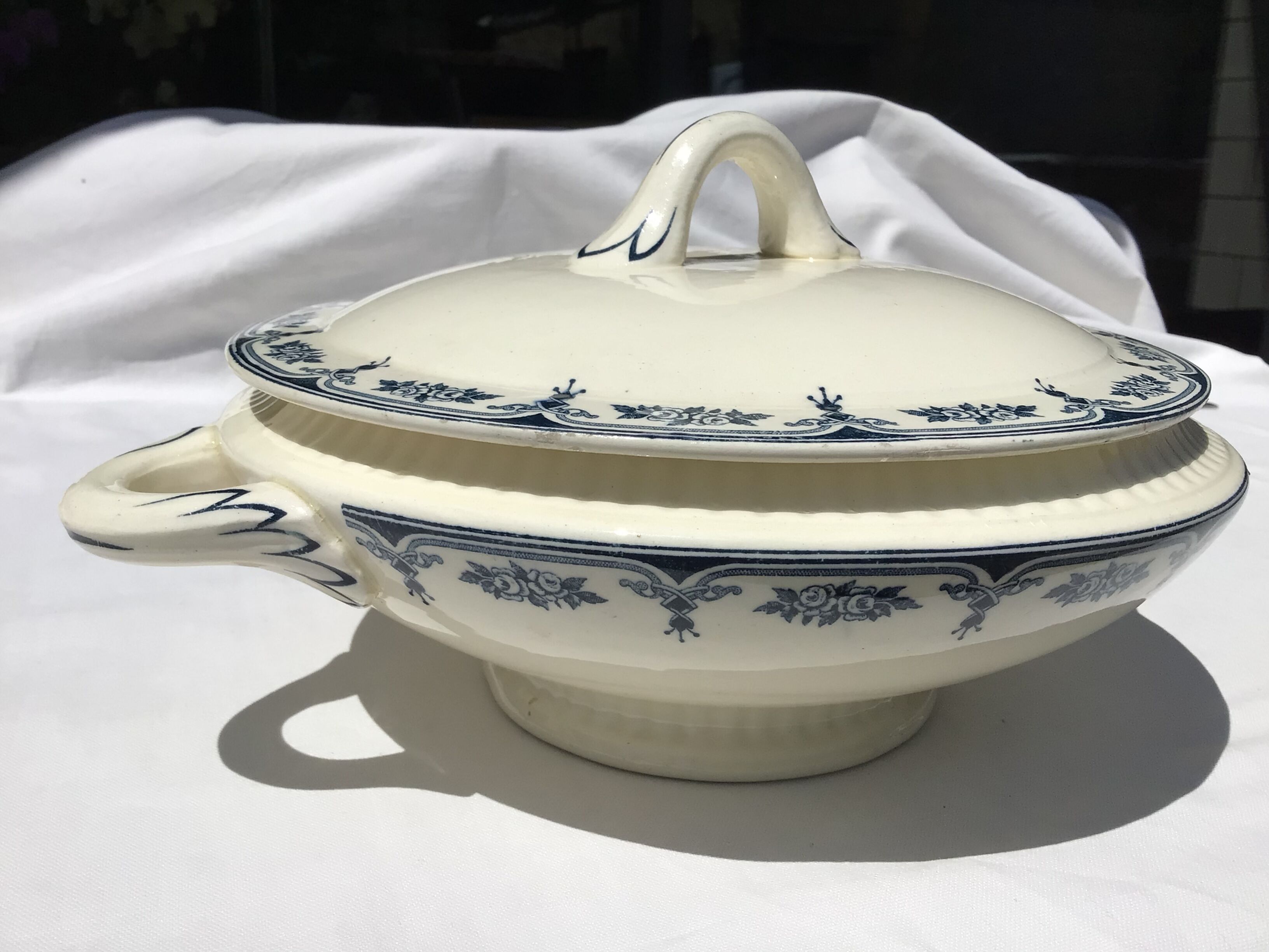 Soup or vegetable Iron Earth Salins Sathonay navy blue