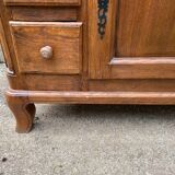 Buffet solid oak storage cabinet 1 door 6 drawers