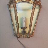 Superb bronze wall lamp lantern / working condition