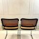 Pair of vintage B32 chairs – caning and chrome