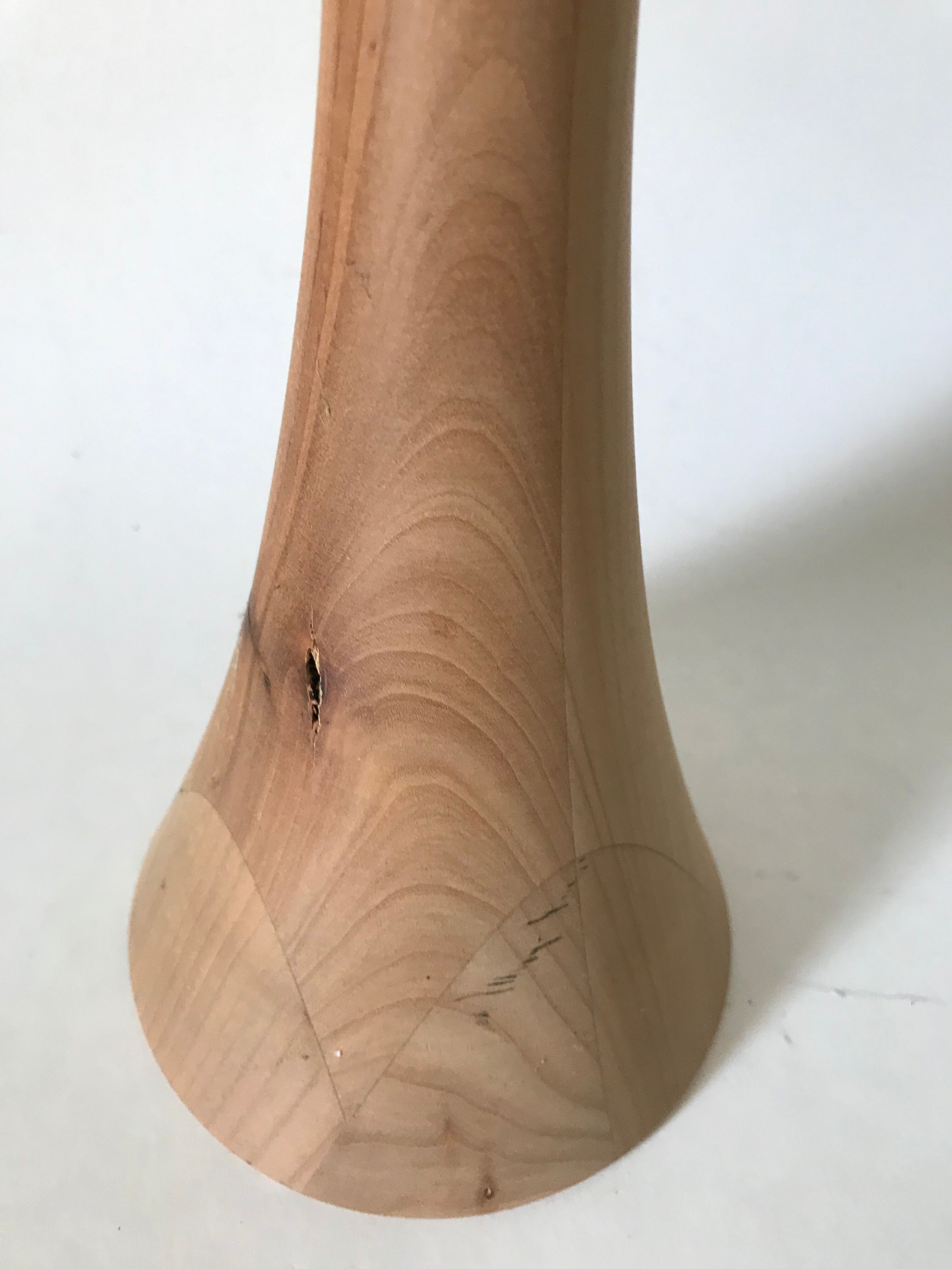 Large candlestick candlestick raw wood candlestick