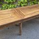 Antique French draper's table in oak, shop counter, work table, 6 feet, circa 1750–1850.