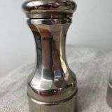 Silver-plated salt and pepper shakers
