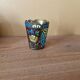 Small vase, pot or goblet in bronze and cloisonné enamel