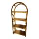 Vintage bamboo rattan shelf bookcase