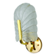 "Leaf" wall lamp by Lyfa, frosted Murano glass, Germany, 1970