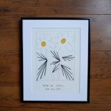 Daisies - Sunshine on grey sky
