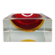 1960s Mid-Century Modern Flavio Poli for Seguso Sommerso Murano Glass Bowl
