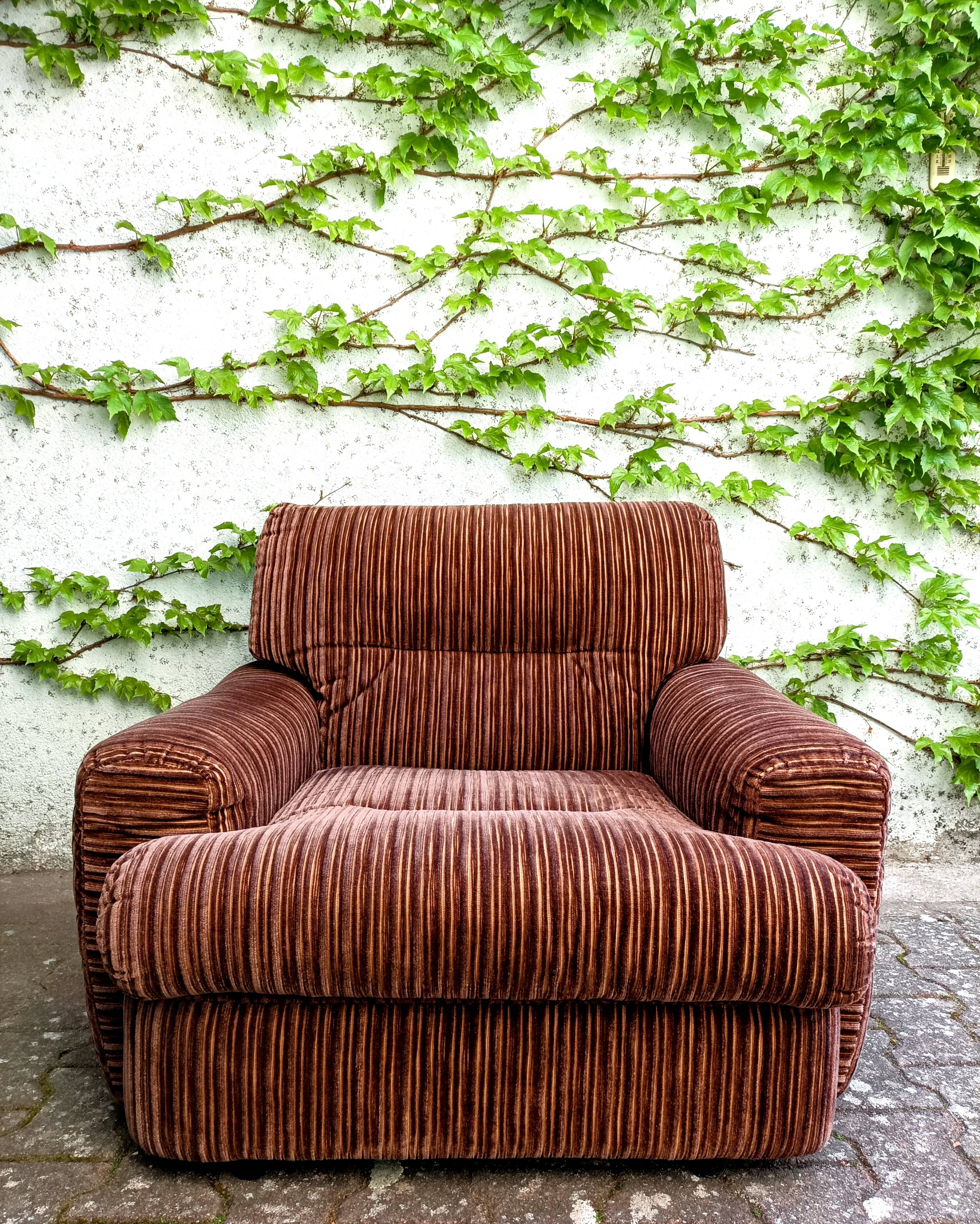 Corduroy armchair