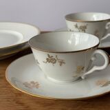 Limoges porcelain cups and plates