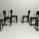 Pub Chairs from Thonet H-48, 1930s, Set of 6