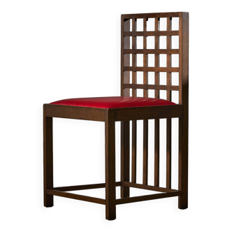 Chaise inspirée de Charles Rennie Mackintosh (rouge)