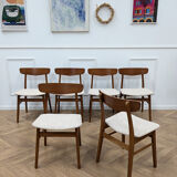 6 Scandinavian teak chairs