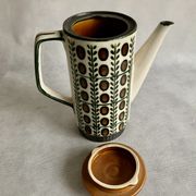 Pottery teapot Boch Rambouillet Noix, 1960s