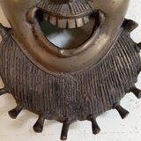 Large bronze Bamoun mask