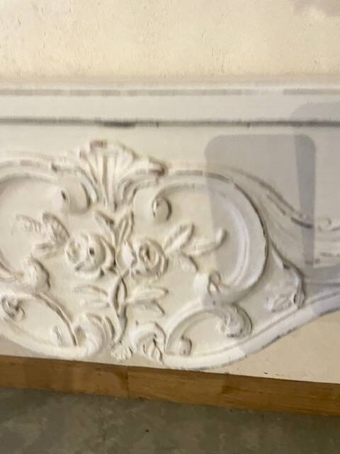 White patinated console