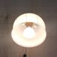 Vintage wall light in brass, porcelain and opaline - mid 20th century.