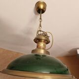 1 set of 2 American Coop 1850 billiard style chandelier