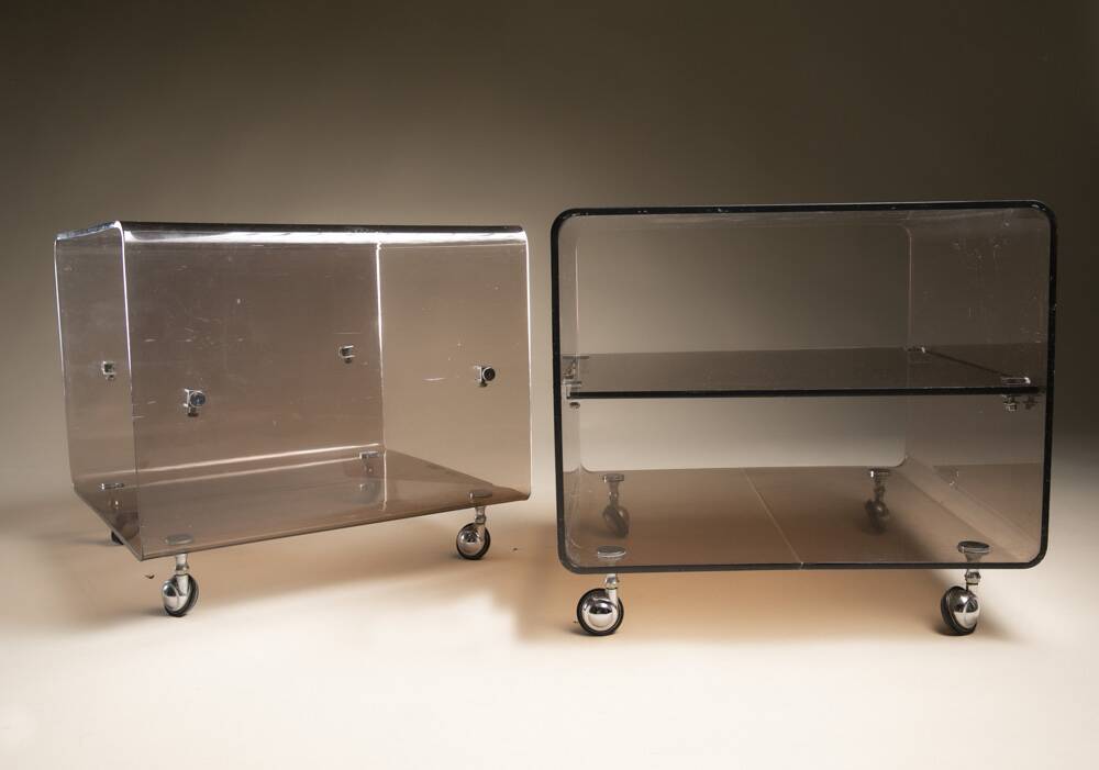Paire de tables de  chevet Michel Dumas