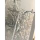 Pair of Contemporary Hammered Strips ”Listelli” Murano Glass Chromed Wall Sconces by Simoeng