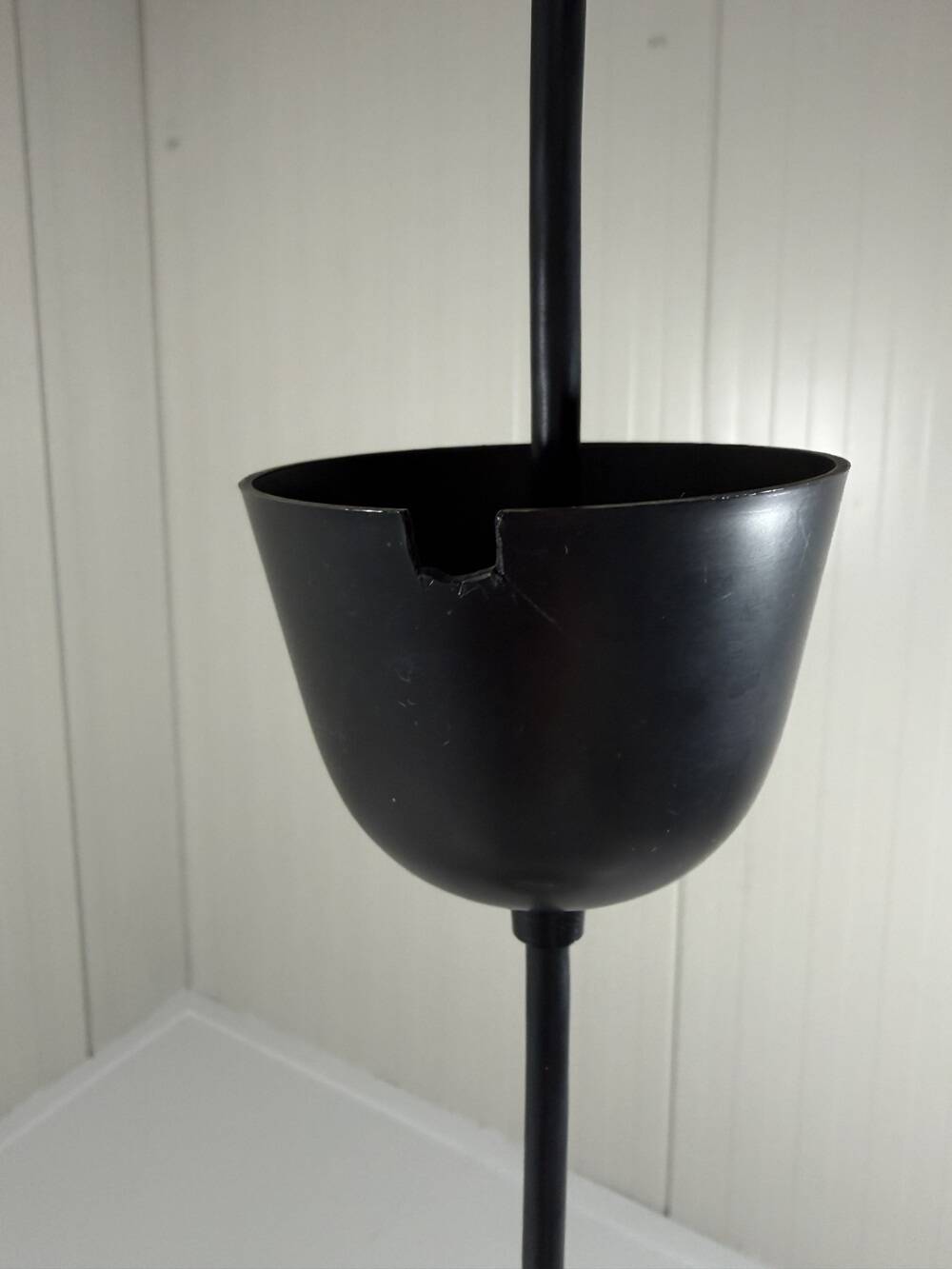 Peill & Putzler cone shaped glass hanging lamp, Germany