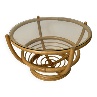 Rattan coffee table