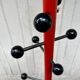 Black and red coat rack Italy 1980 Memphis design