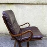 Siesta designer armchair, Scandinavian, leather, 1960s, 70s