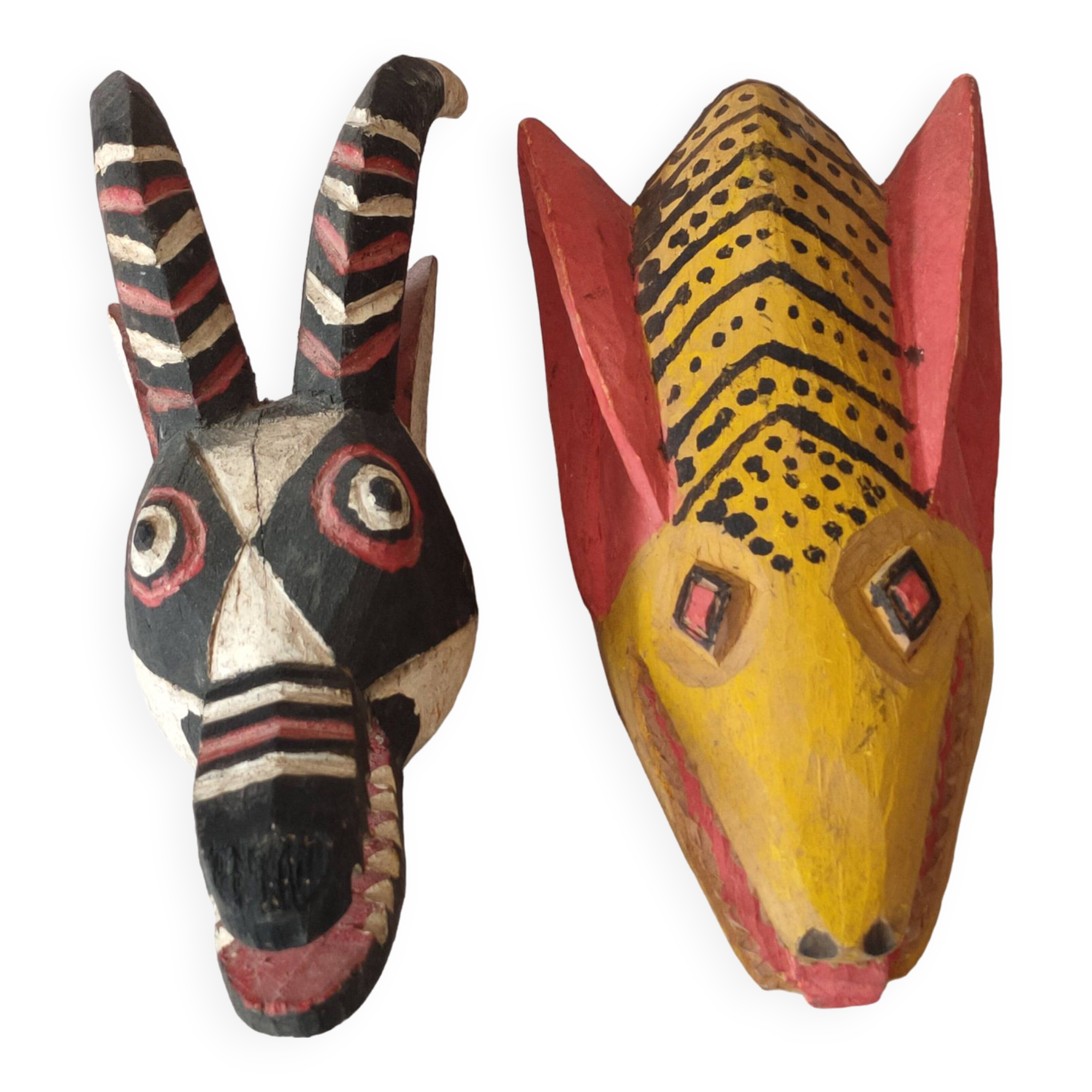 African zoomorphic masks.