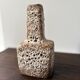 Vase en céramique fat lava années 60 marron et beige pays bas