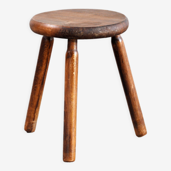 Vintage tripod stool, france, mid-20th century