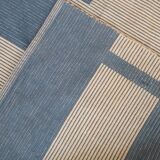 Tapis Vintage Dhurri Indien en Coton (141cm x 193cm), Années 1970, Élégance