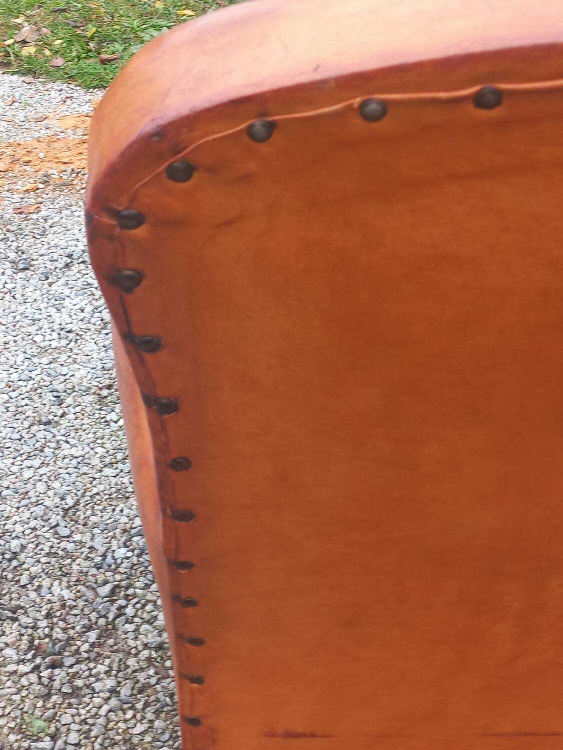 Art deco leather club chair from the 1930s