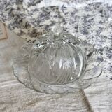 Vintage pressed glass cheese bell